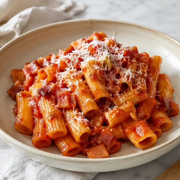 Pasta all’arrabbiata con guanciale e pecorino: ricetta e vini