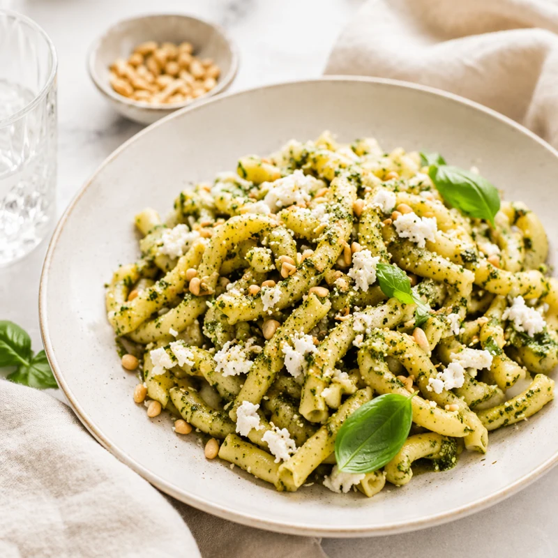 Pesto Linguine with Pine Nuts and Goat Cheese: Wine Pairing Guide