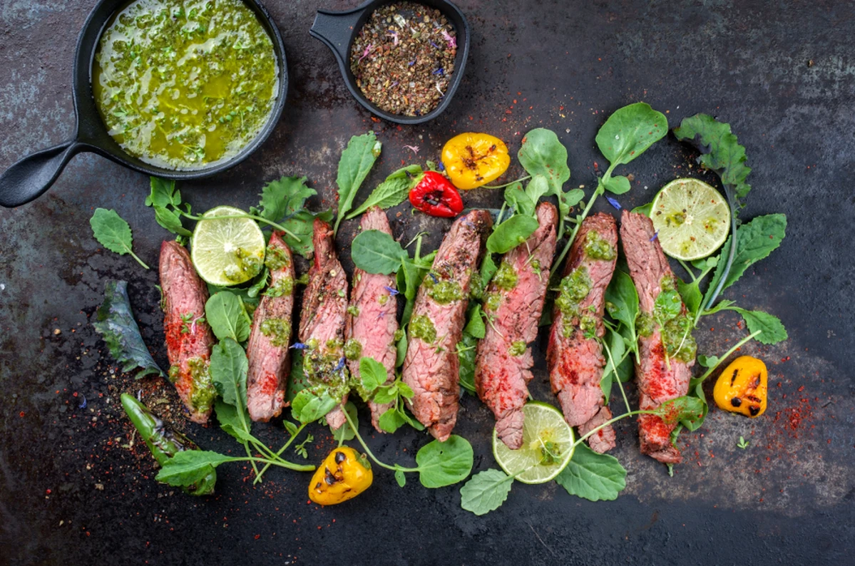 Harmonização vinho para Grillad flankstek med chimichurri