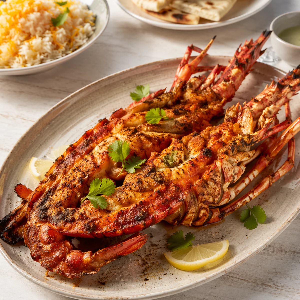 Wijn bij تندوري لوبستر سعودي: pittig recept en beste wijn