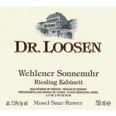 Dr. Loosen Wehlener Sonnenuhr Riesling Kabinett