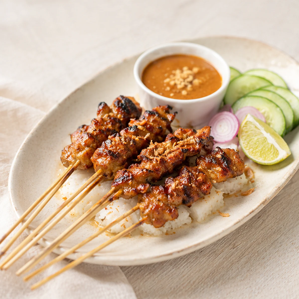 Abbinamento vino e cibo: il miglior vino per Satay Ayam