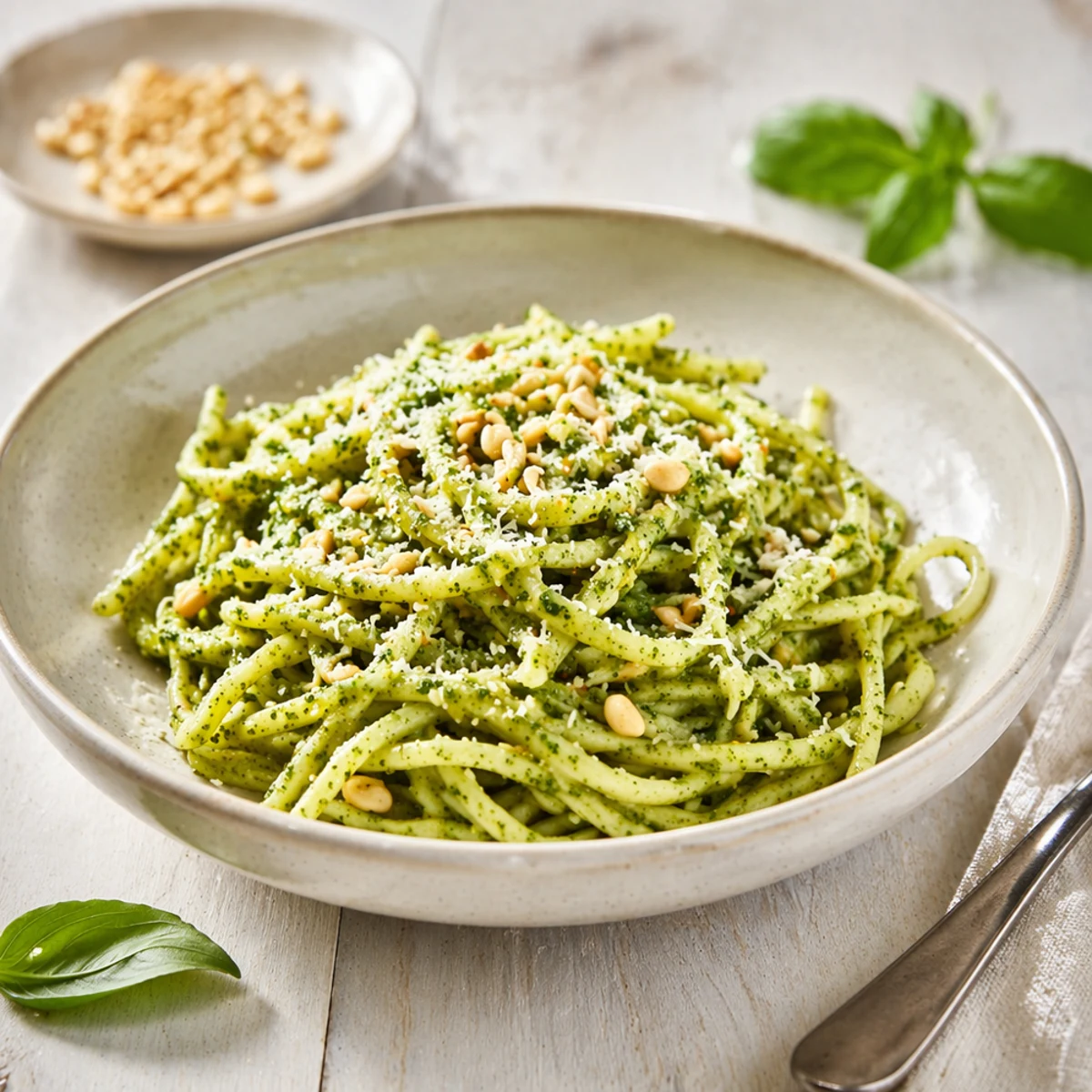 Pasta al Pesto Genovese: receta y maridaje vino perfecto