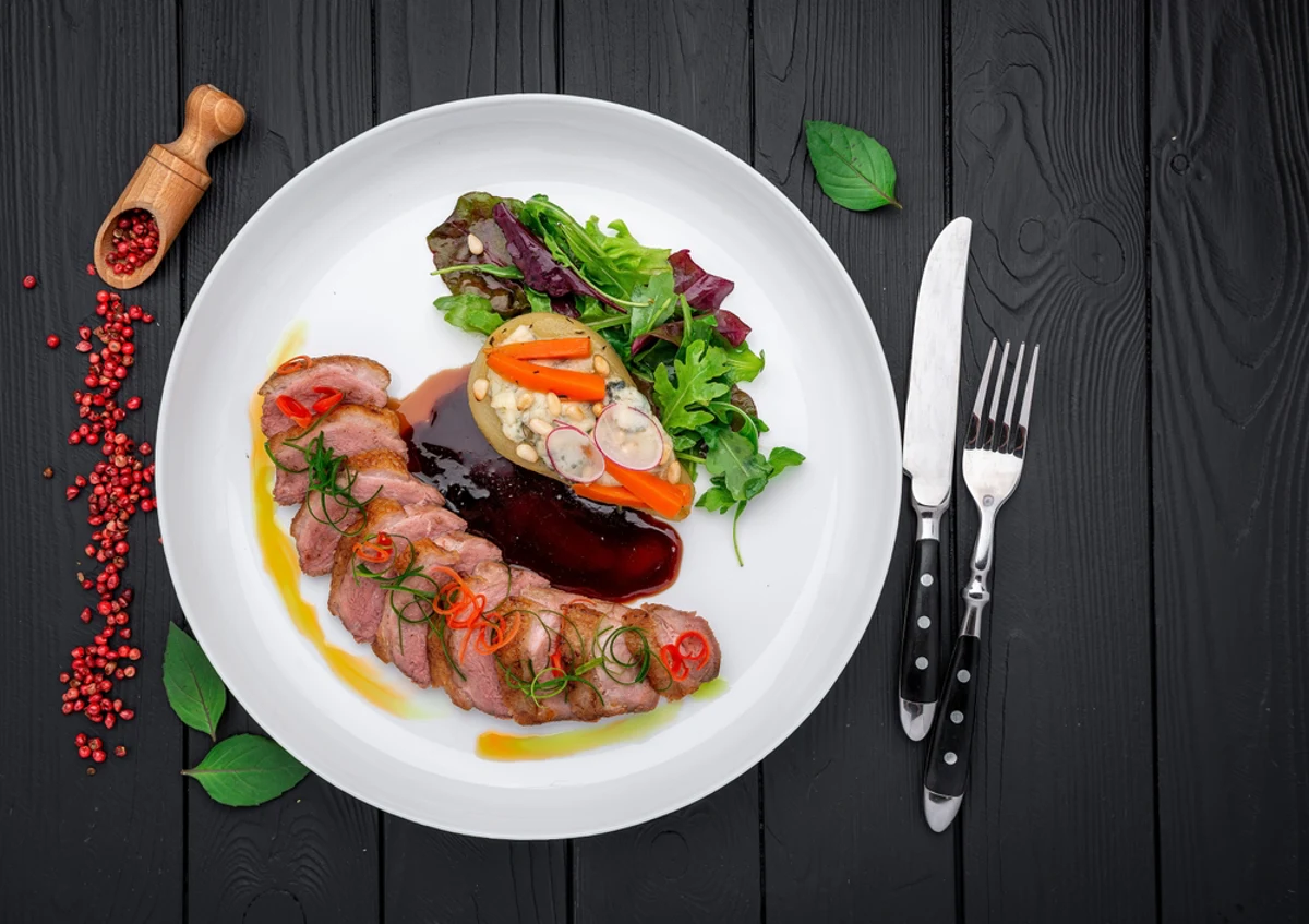 Abbinamento vino e cibo: Anka med Päron och rödvinssås