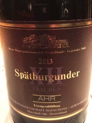 XII Trauben Spätbugunder