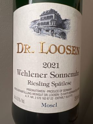 Dr. Loosen Wehlener Sonnenuhr Riesling Spätlese