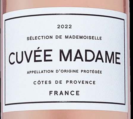 Cuvée Madame Sélection de Mademoiselle