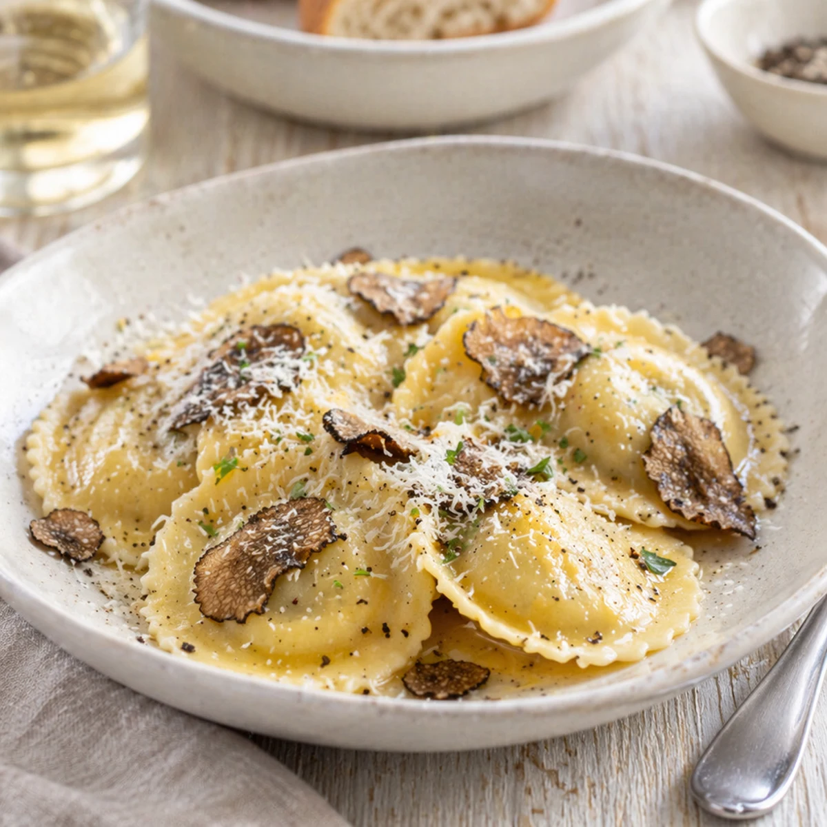 Ravioli al Tartufo: ricetta e abbinamento vino perfetto