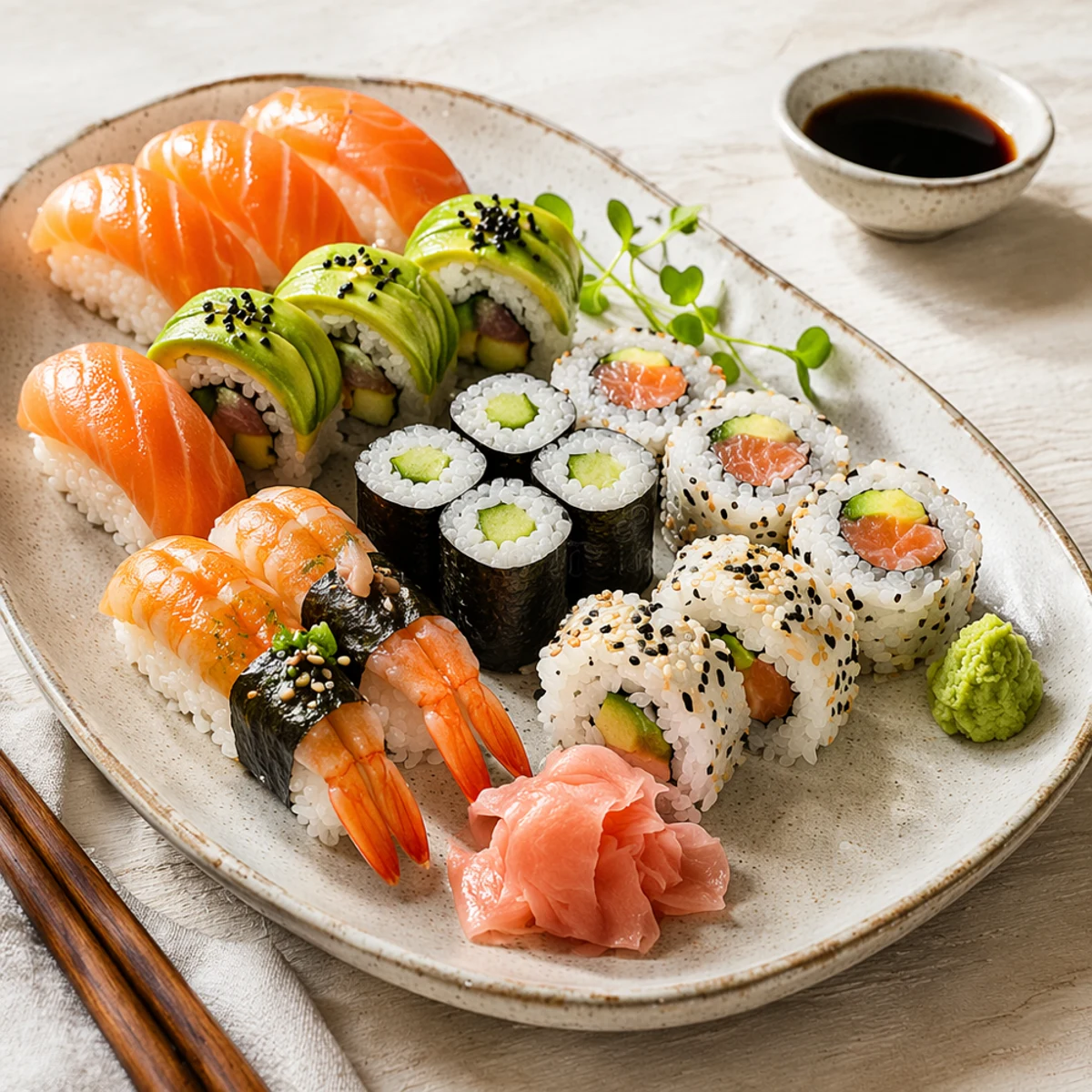 Abbinamento vino e cibo con Sushi Assortment: guida completa