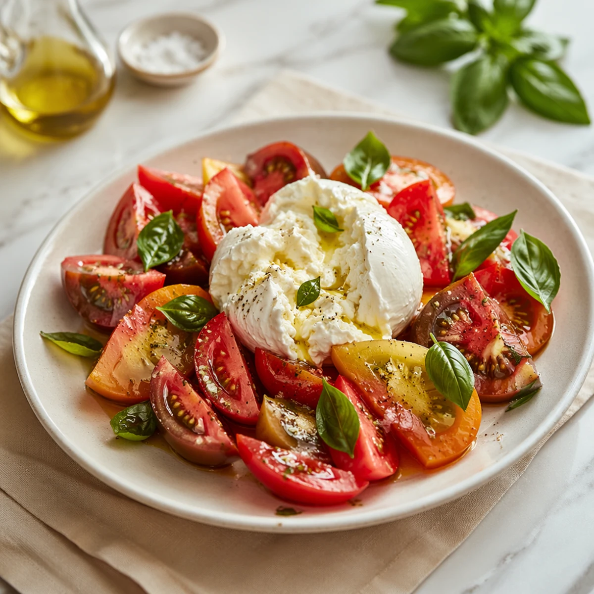 Melhor vinho para Salade de tomates burrata au basilic et huile d’olive de Provence