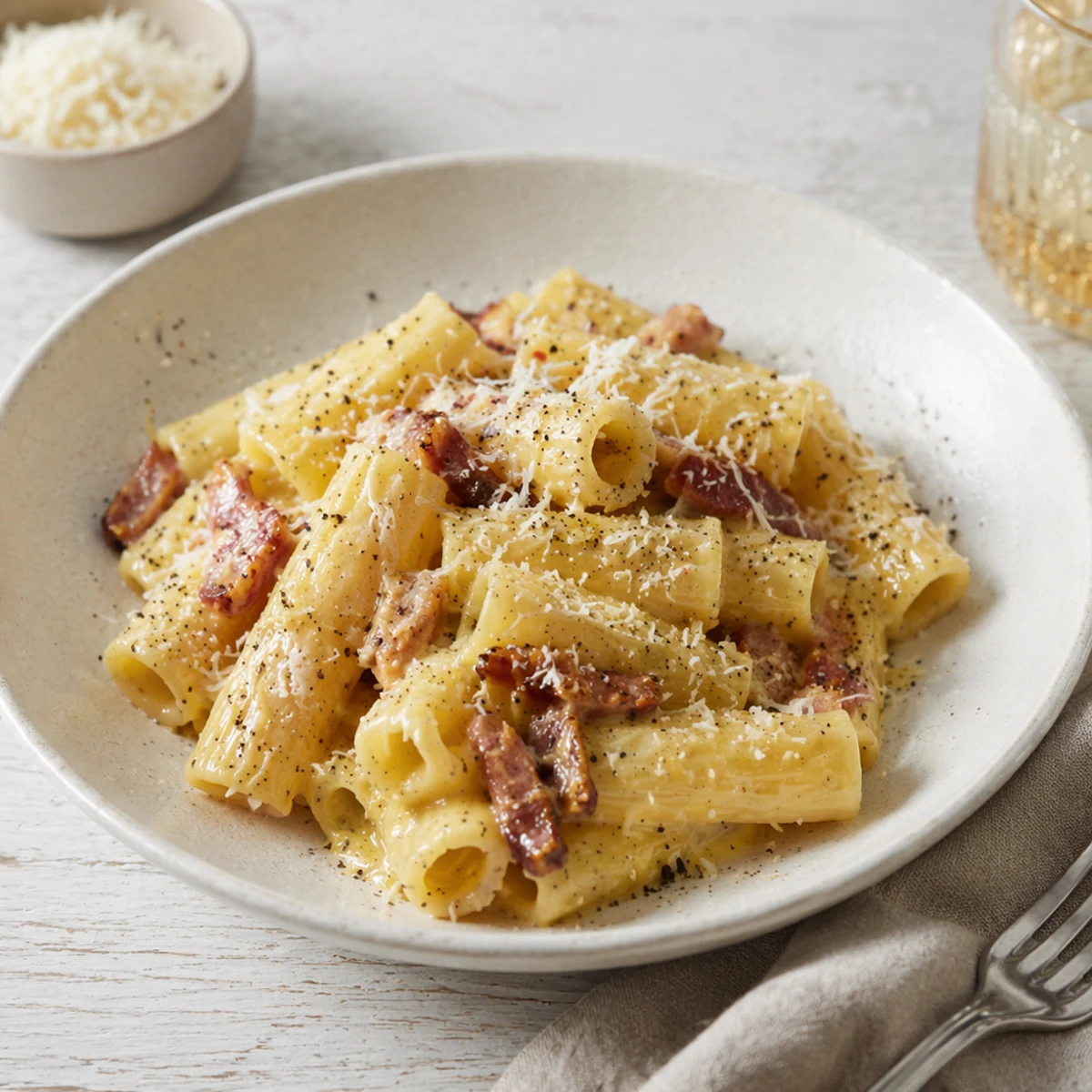 Vinho para Rigatoni alla carbonara: as melhores harmonizações