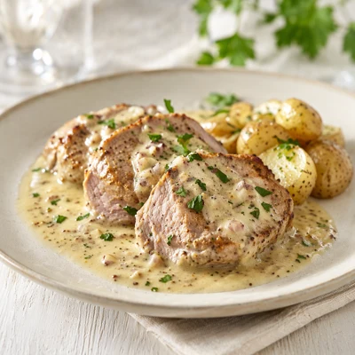 Filet de porc à la moutarde à la belge: maridaje vino y receta