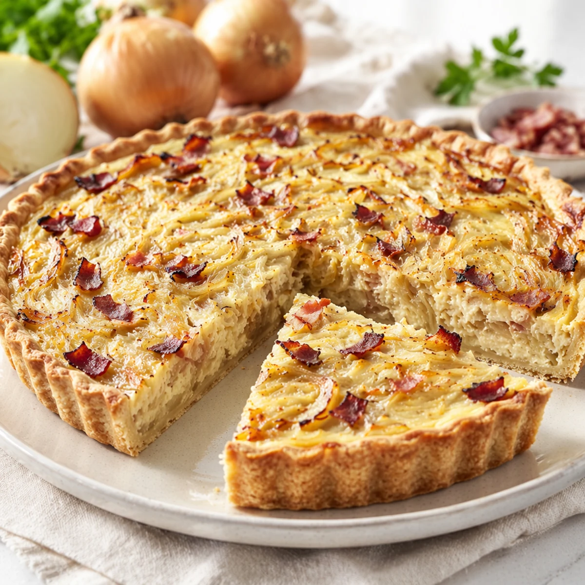 Quel vin pour Zwiebelkuchen ? Les meilleurs accords vin et mets