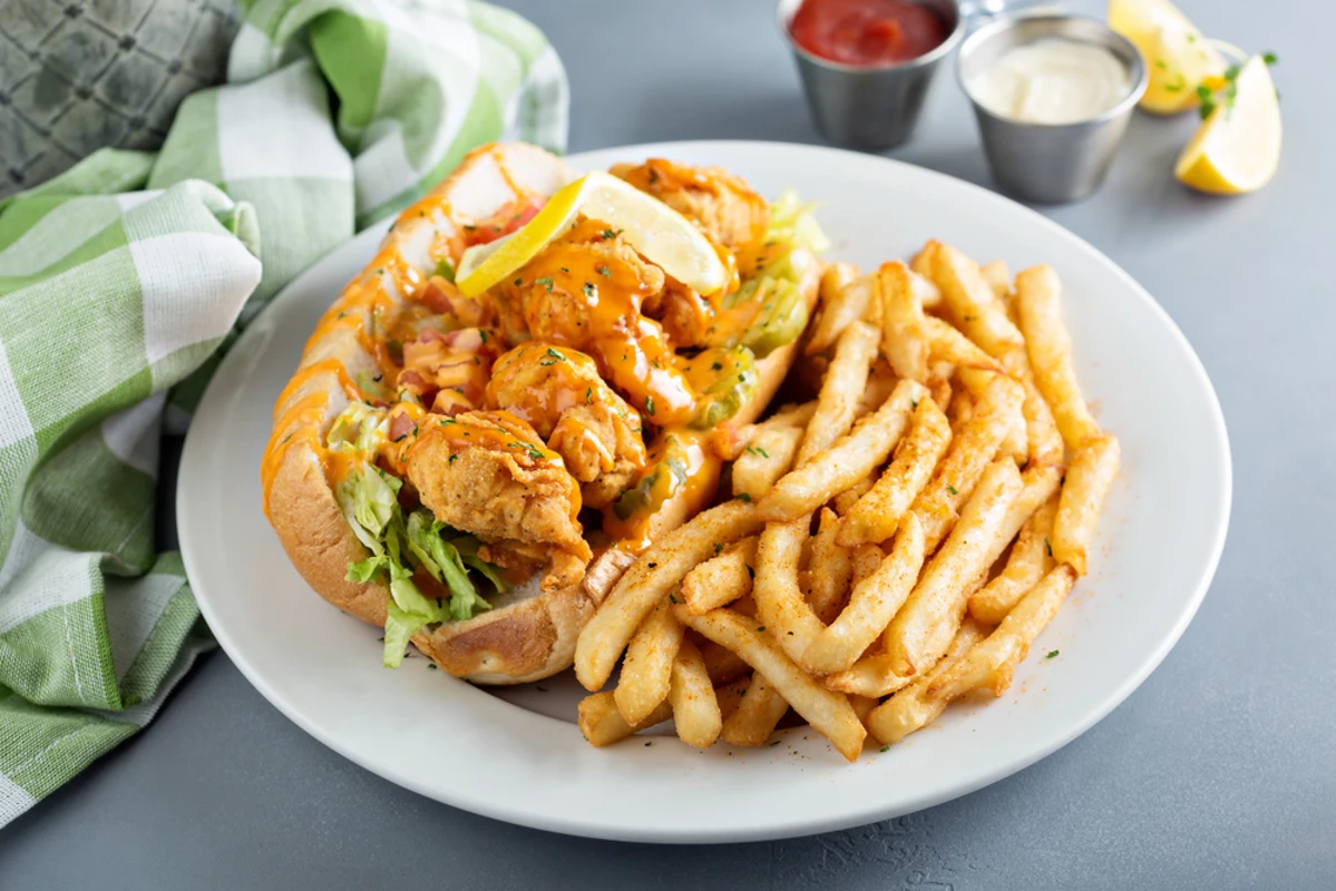 Po’ Boy med räkor & ostron – recept och vinmatchning