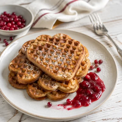 Best Wine Pairing for Brunost Waffles with Lingonberries