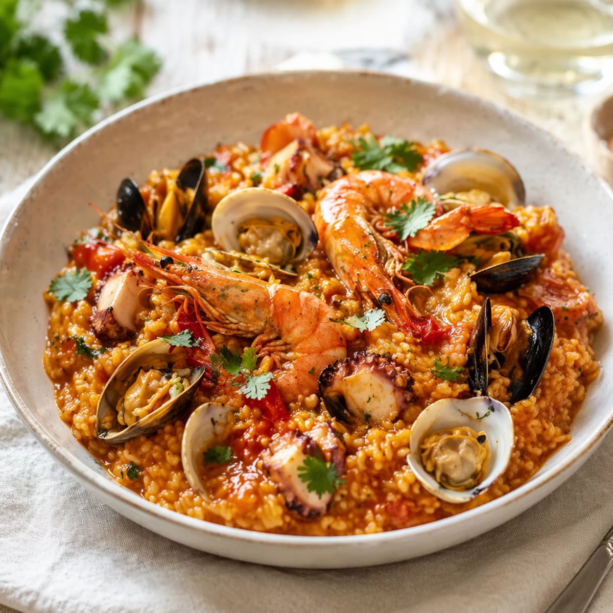 Best Wine Pairing for Seafood Rice: Fresh, Salty, Elegant