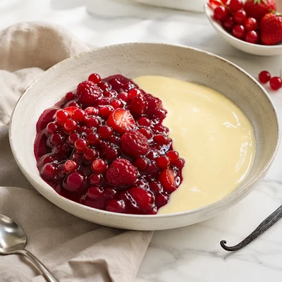 Abbinamento vino e cibo: il vino per Rote Grütze mit Vanillesauce