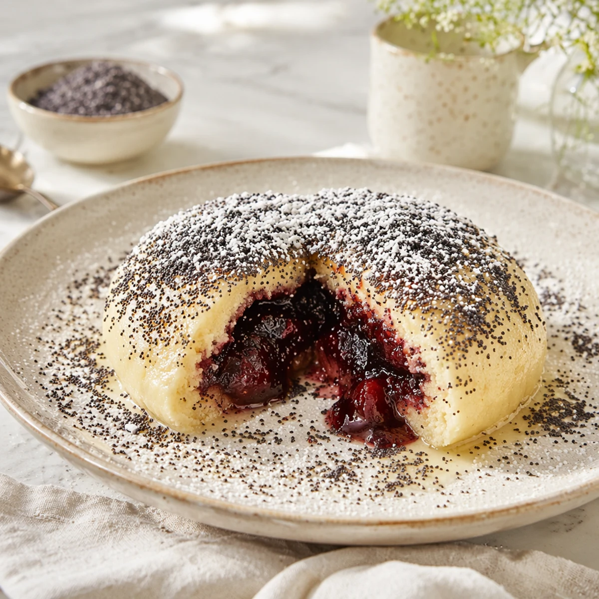 Best Wine Pairing for Germknödel with Plum Jam and Poppy Seed Butter