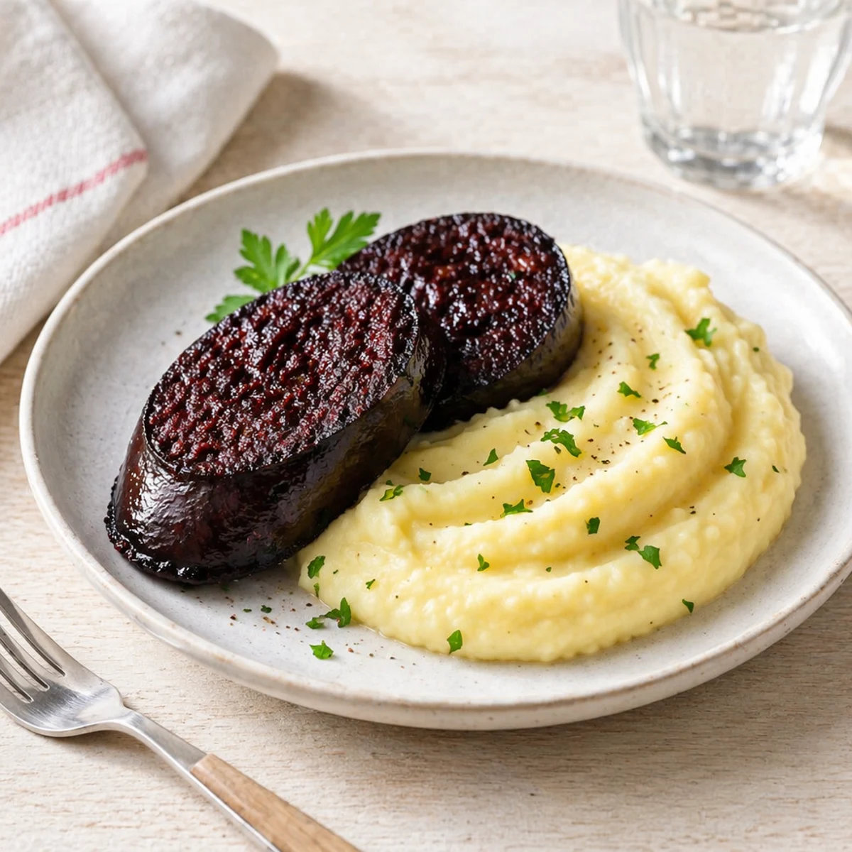 Il miglior vino per Boudin noir purée de pommes de terre à la crème