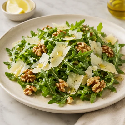 Maridaje vino con Insalata di Rucola e Parmigiano con Noci e Limone
