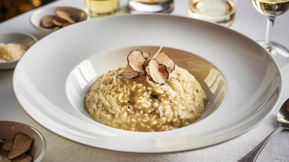 The Best Wine with Black Truffle Risotto