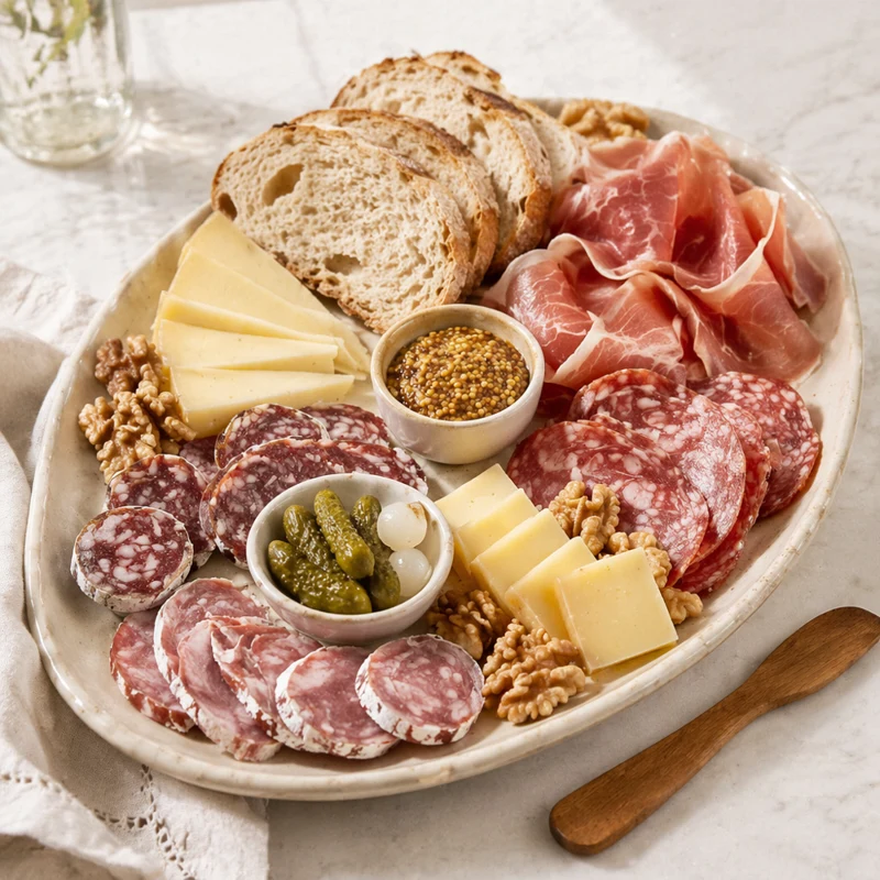 Planche de Charcuteries à la Française : accord vin et mets parfait