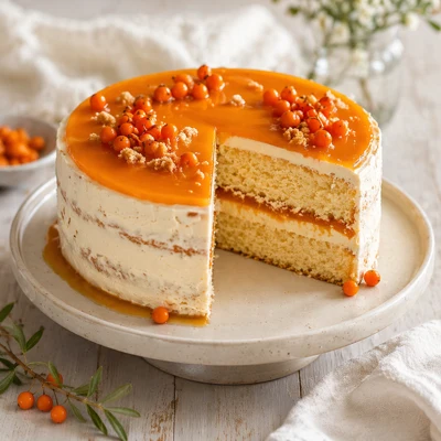 Best Wine Pairing for Sea Buckthorn Cake