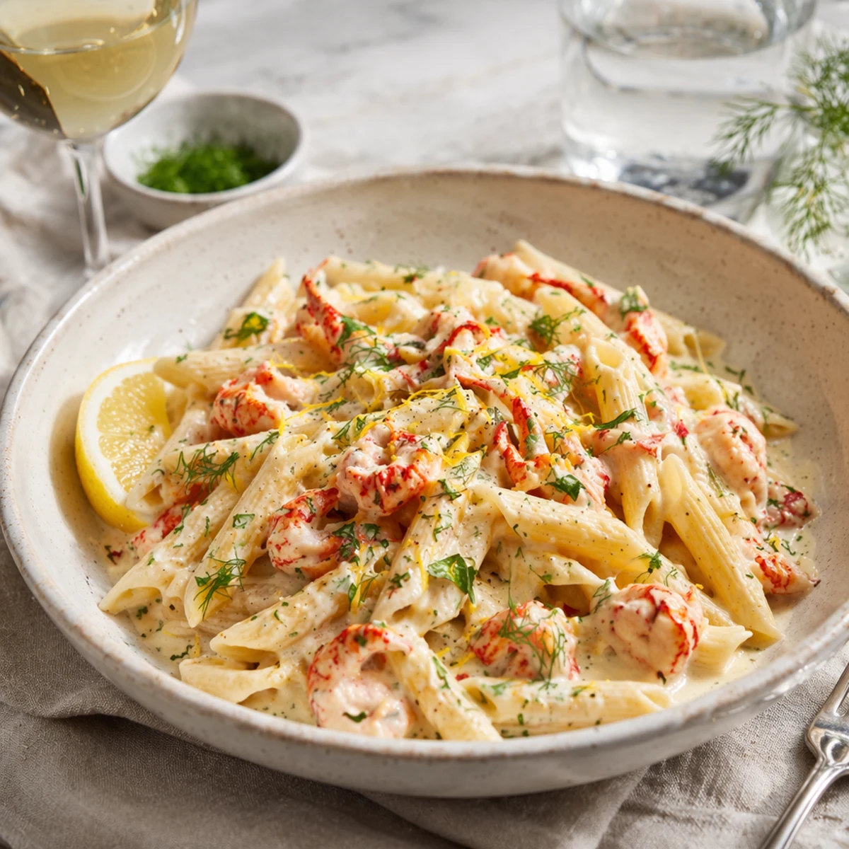 Quel vin avec Pasta med kräftstjärtar ? Les meilleurs accords