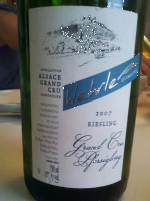 Riesling Alsace Grand Cru 'Pfersigberg'