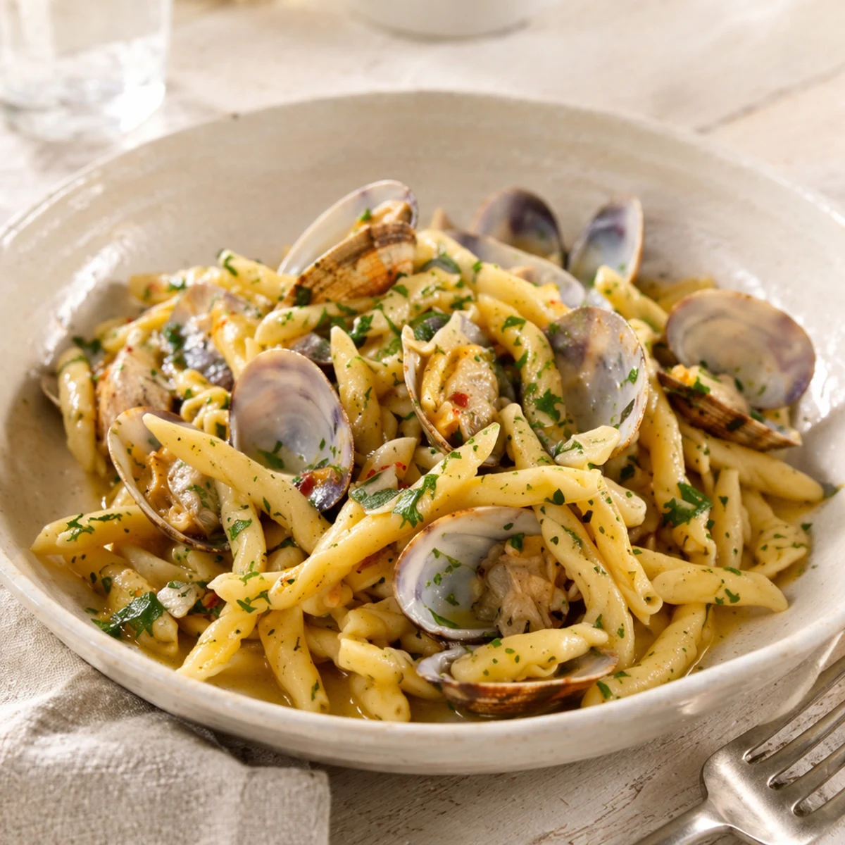 Strozzapreti alle Vongole: Receita Clássica e Harmonização Vinho Perfeita