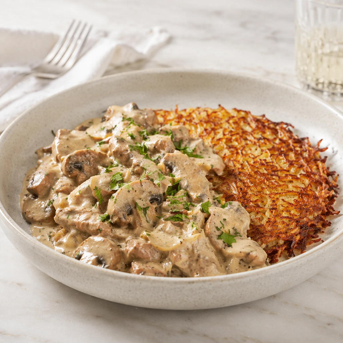 Quel vin avec Zürcher Geschnetzeltes mit Rösti ?