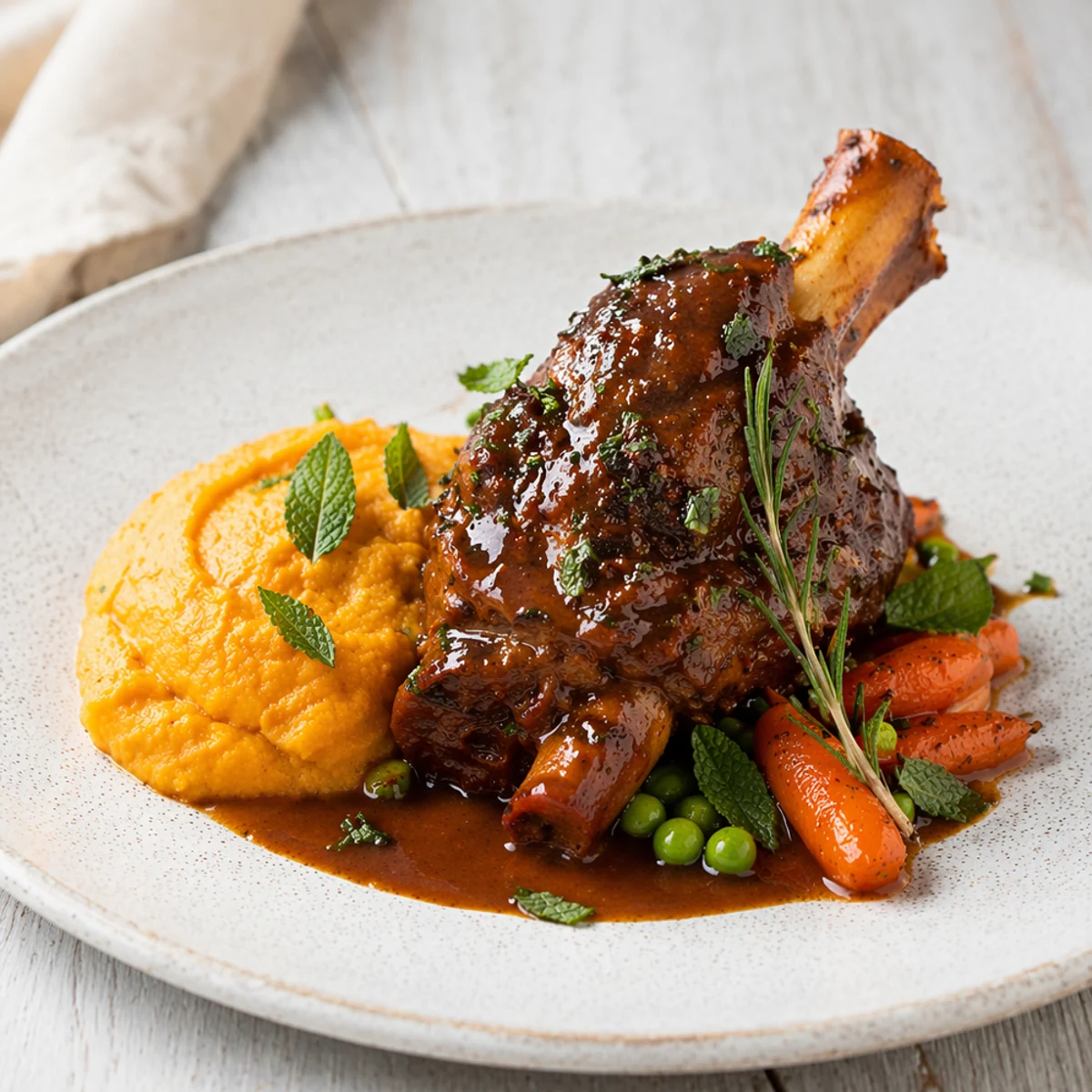 Wijn bij Lamb Shank with Kumara Mash and Mint Jus: de beste keuzes